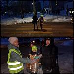 В Новгородской области «родительский патруль» и ЮИДовцы выступили за пешеходную безопасность 