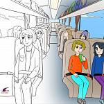 На экскурсию — на автобусе: встречайте новый выпуск «Оживших раскрасок от РСА»!