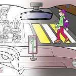 «Пешеходный светлячок»: новый выпуск «Оживших раскрасок от РСА»