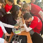 Посвящение школьников поселка Янтарный Аксайского района  в волонтеры