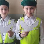 В Вологодской области юные инспекторы движения приняли участие в акции "Окна Победы"