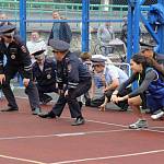 В День физкультурника спортивную разминку провели сотрудники Госавтоинспекции