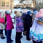 В сельских поселениях Новгородской области дети изучают условия безопасного движения на пешеходных экскурсиях