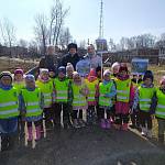 В Мордовии юные инспекторы движения и воспитанники детского сада провели акцию «Вместе за безопасность дорожного движения»
